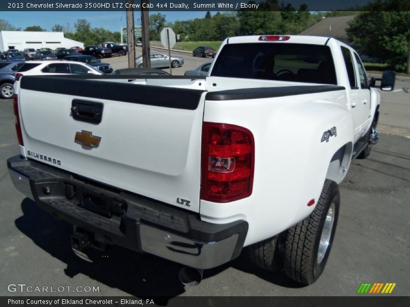 Summit White / Ebony 2013 Chevrolet Silverado 3500HD LTZ Crew Cab 4x4 Dually