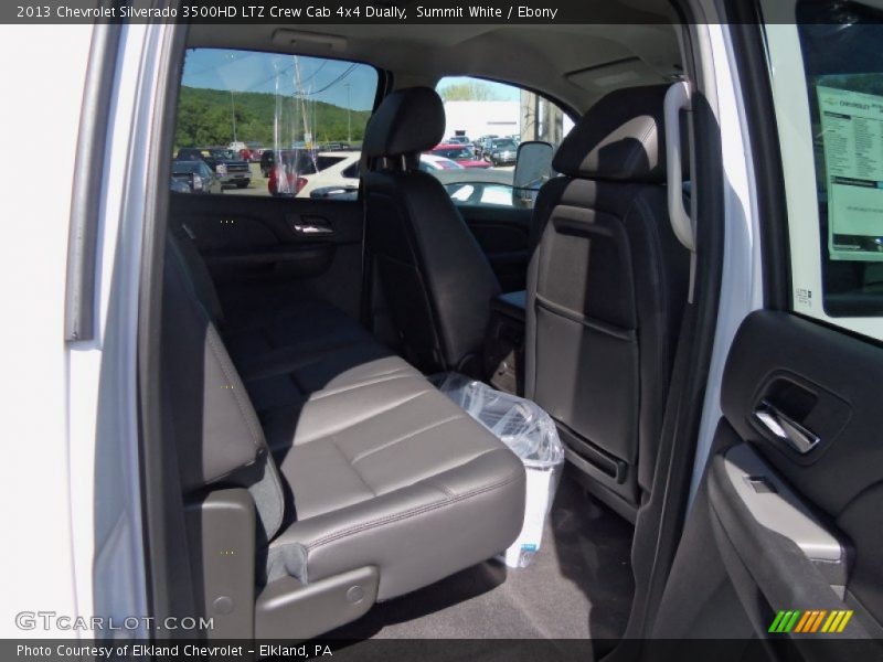 Summit White / Ebony 2013 Chevrolet Silverado 3500HD LTZ Crew Cab 4x4 Dually