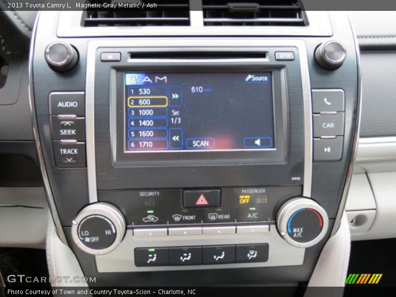Magnetic Gray Metallic / Ash 2013 Toyota Camry L