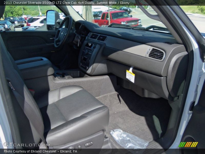 Summit White / Ebony 2013 Chevrolet Silverado 3500HD LTZ Crew Cab 4x4 Dually
