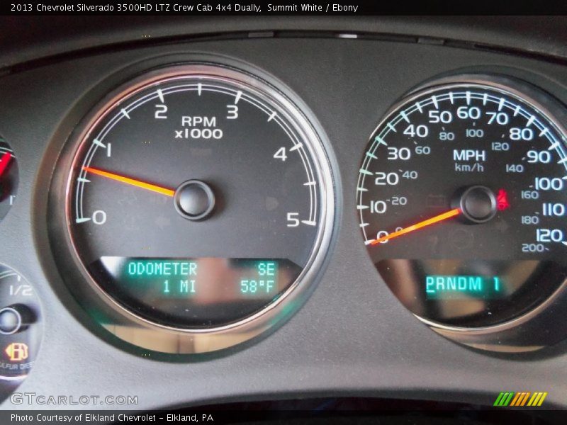 Summit White / Ebony 2013 Chevrolet Silverado 3500HD LTZ Crew Cab 4x4 Dually