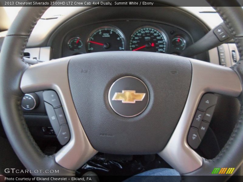 Summit White / Ebony 2013 Chevrolet Silverado 3500HD LTZ Crew Cab 4x4 Dually