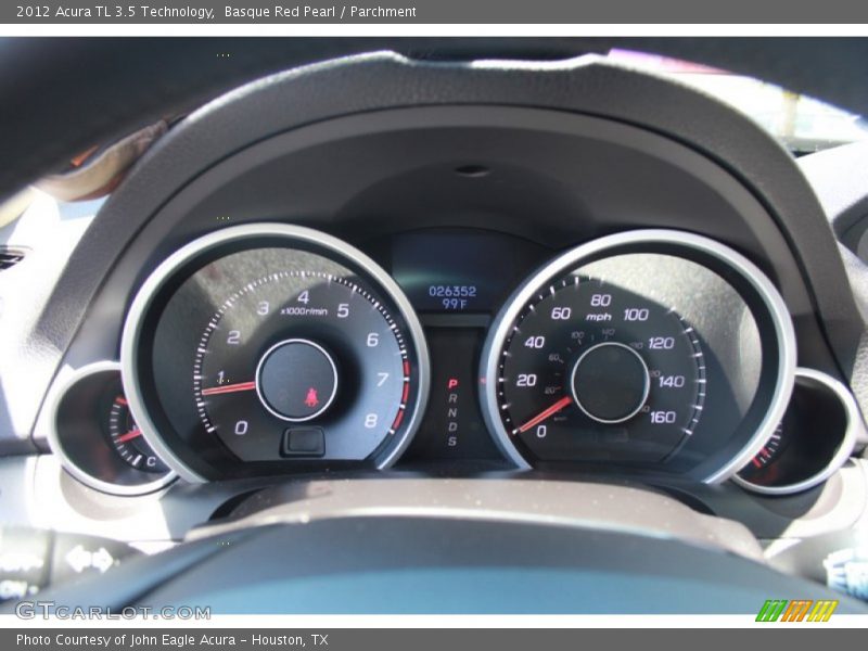 Basque Red Pearl / Parchment 2012 Acura TL 3.5 Technology