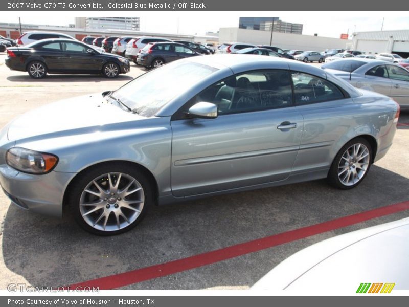 Celestial Blue Metallic / Off-Black 2007 Volvo C70 T5 Convertible