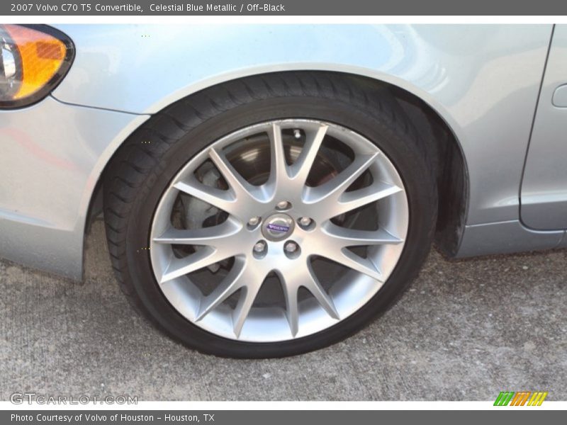 Celestial Blue Metallic / Off-Black 2007 Volvo C70 T5 Convertible