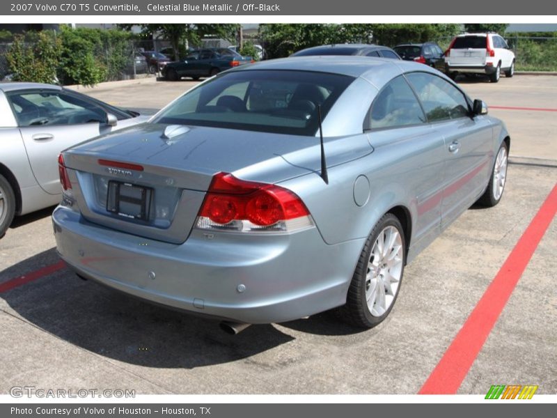 Celestial Blue Metallic / Off-Black 2007 Volvo C70 T5 Convertible