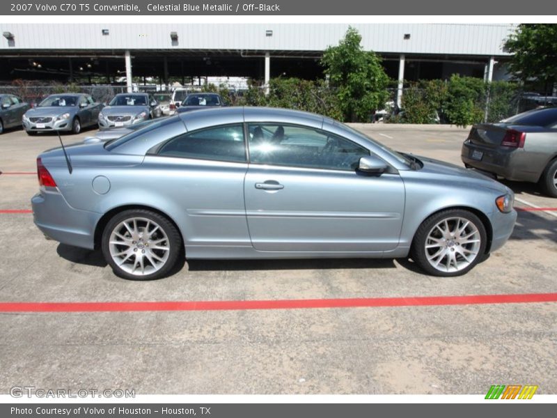 Celestial Blue Metallic / Off-Black 2007 Volvo C70 T5 Convertible