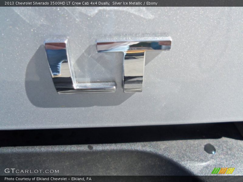 Silver Ice Metallic / Ebony 2013 Chevrolet Silverado 3500HD LT Crew Cab 4x4 Dually