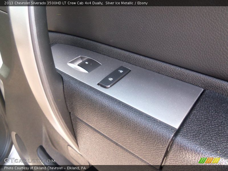 Silver Ice Metallic / Ebony 2013 Chevrolet Silverado 3500HD LT Crew Cab 4x4 Dually