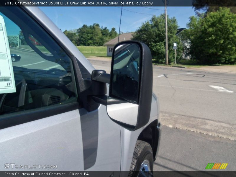 Silver Ice Metallic / Ebony 2013 Chevrolet Silverado 3500HD LT Crew Cab 4x4 Dually