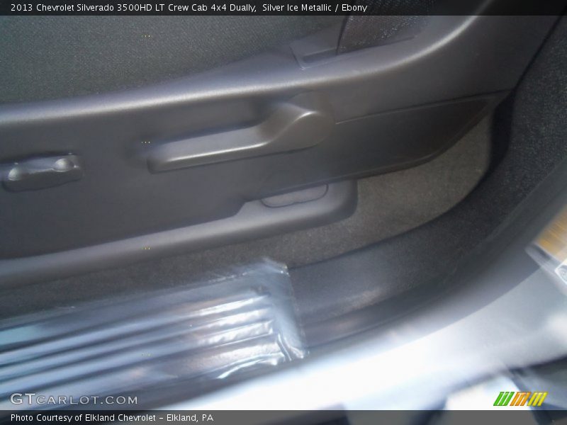 Silver Ice Metallic / Ebony 2013 Chevrolet Silverado 3500HD LT Crew Cab 4x4 Dually