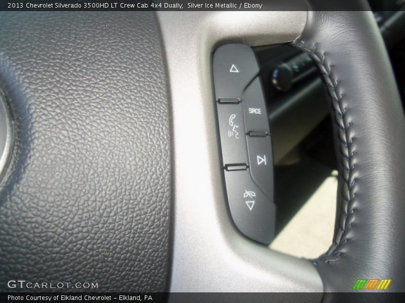 Silver Ice Metallic / Ebony 2013 Chevrolet Silverado 3500HD LT Crew Cab 4x4 Dually