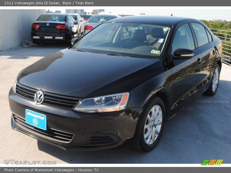 Black / Titan Black 2011 Volkswagen Jetta SE Sedan