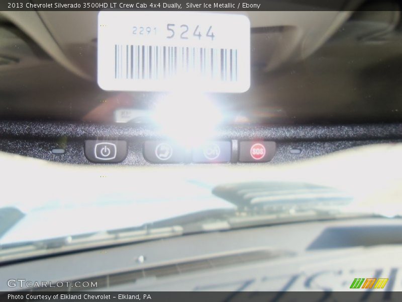 Silver Ice Metallic / Ebony 2013 Chevrolet Silverado 3500HD LT Crew Cab 4x4 Dually