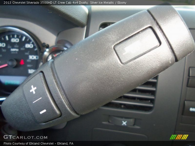 Silver Ice Metallic / Ebony 2013 Chevrolet Silverado 3500HD LT Crew Cab 4x4 Dually
