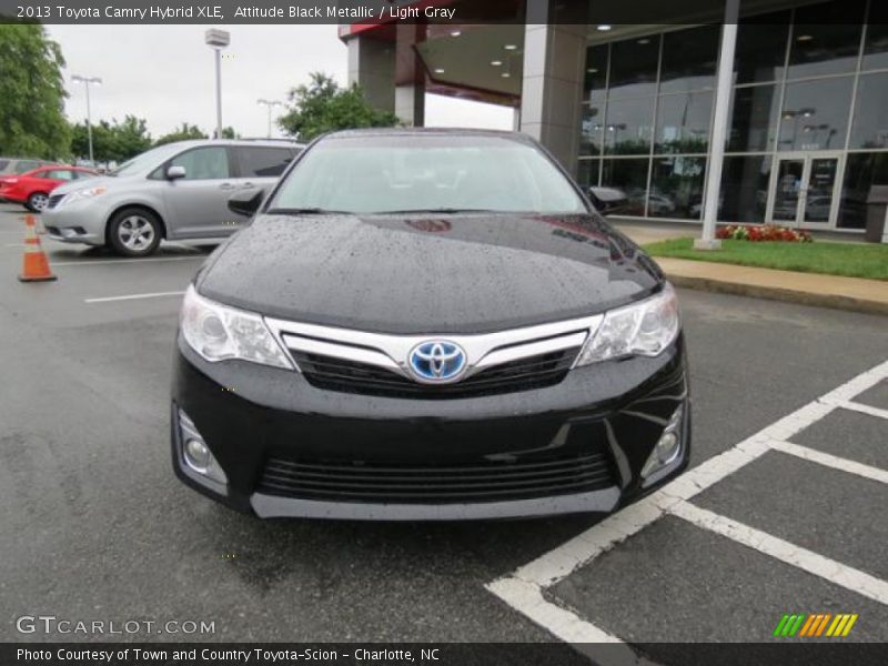 Attitude Black Metallic / Light Gray 2013 Toyota Camry Hybrid XLE