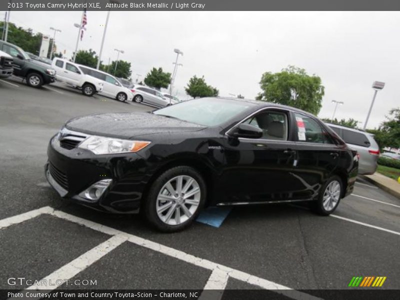 Attitude Black Metallic / Light Gray 2013 Toyota Camry Hybrid XLE