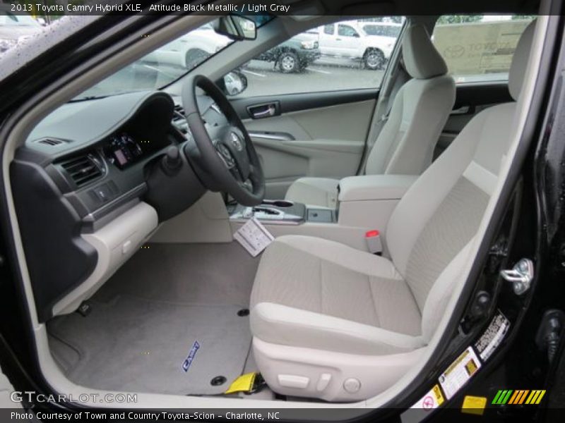 Attitude Black Metallic / Light Gray 2013 Toyota Camry Hybrid XLE