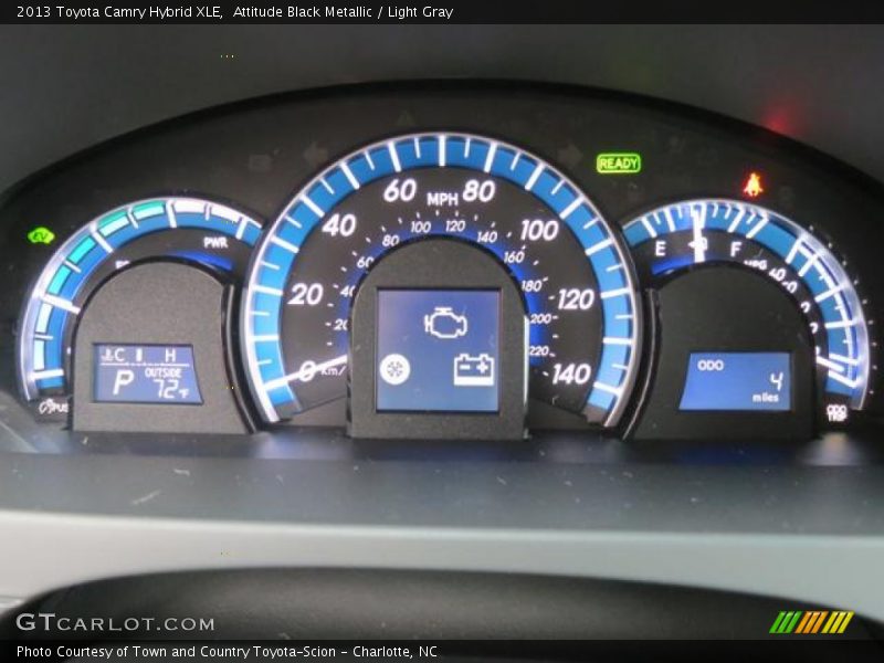Attitude Black Metallic / Light Gray 2013 Toyota Camry Hybrid XLE