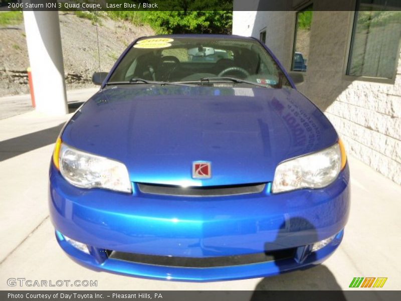 Laser Blue / Black 2006 Saturn ION 3 Quad Coupe