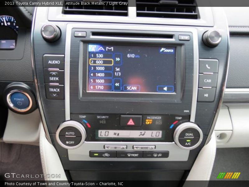 Attitude Black Metallic / Light Gray 2013 Toyota Camry Hybrid XLE