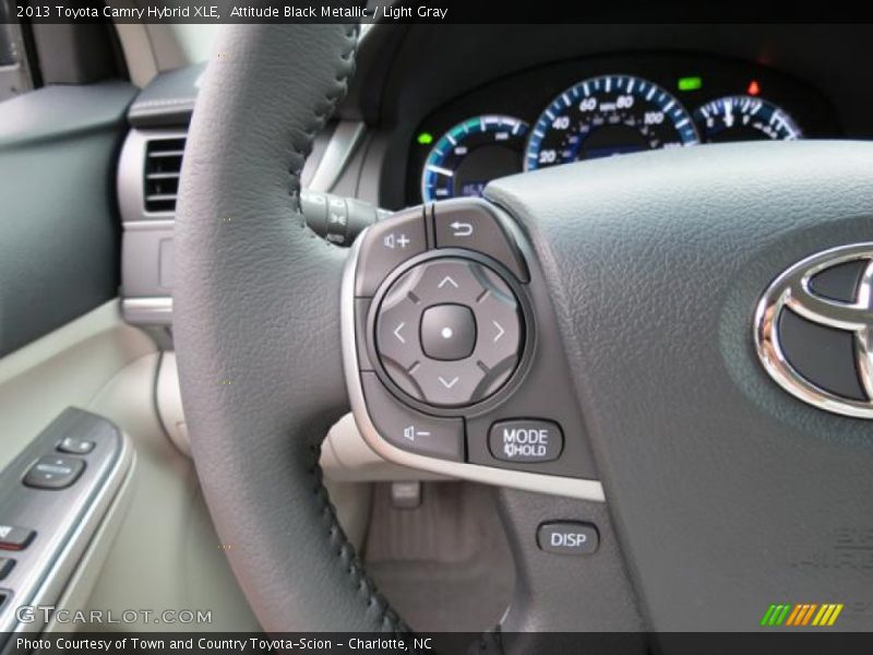 Attitude Black Metallic / Light Gray 2013 Toyota Camry Hybrid XLE