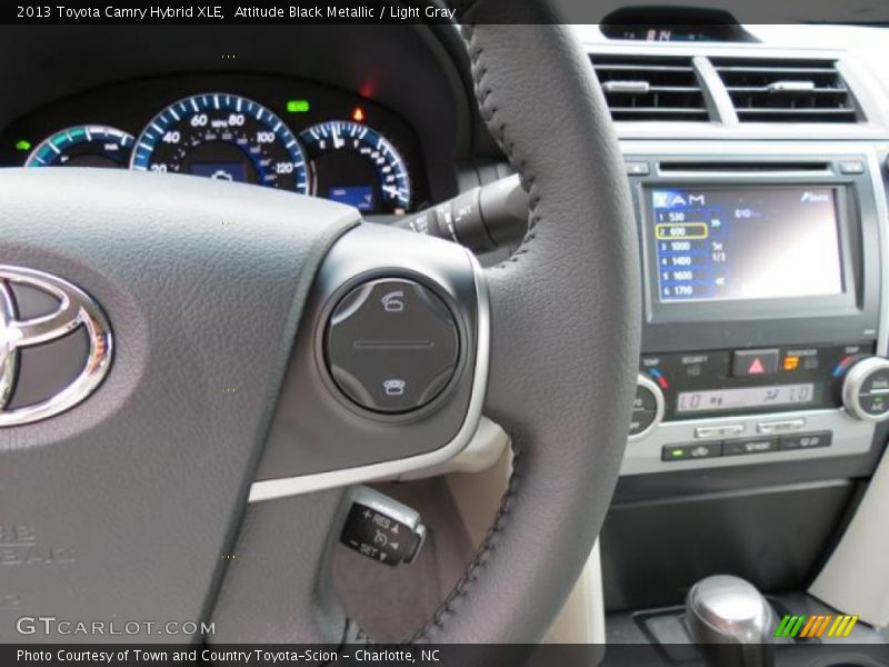 Attitude Black Metallic / Light Gray 2013 Toyota Camry Hybrid XLE
