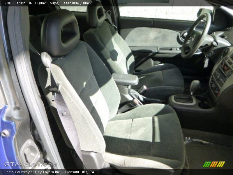 Laser Blue / Black 2006 Saturn ION 3 Quad Coupe