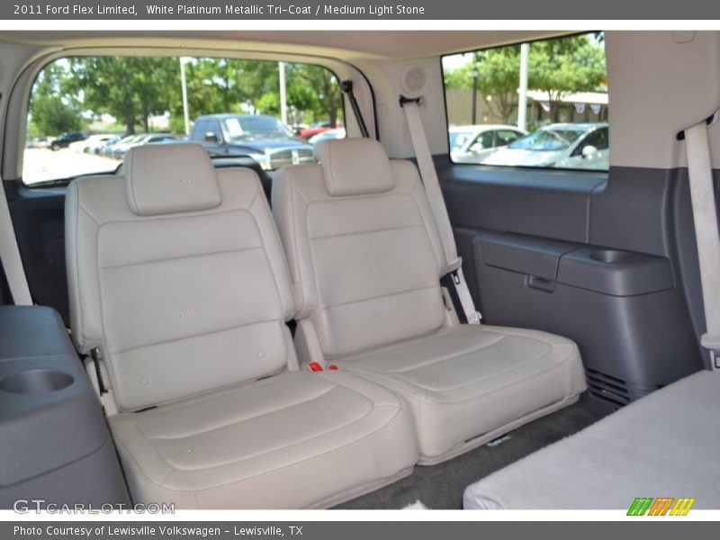 White Platinum Metallic Tri-Coat / Medium Light Stone 2011 Ford Flex Limited