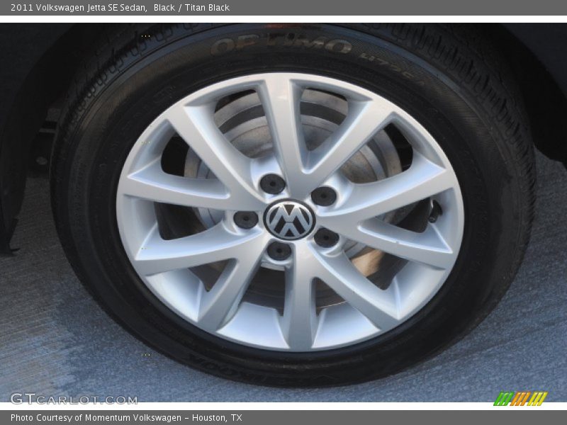Black / Titan Black 2011 Volkswagen Jetta SE Sedan