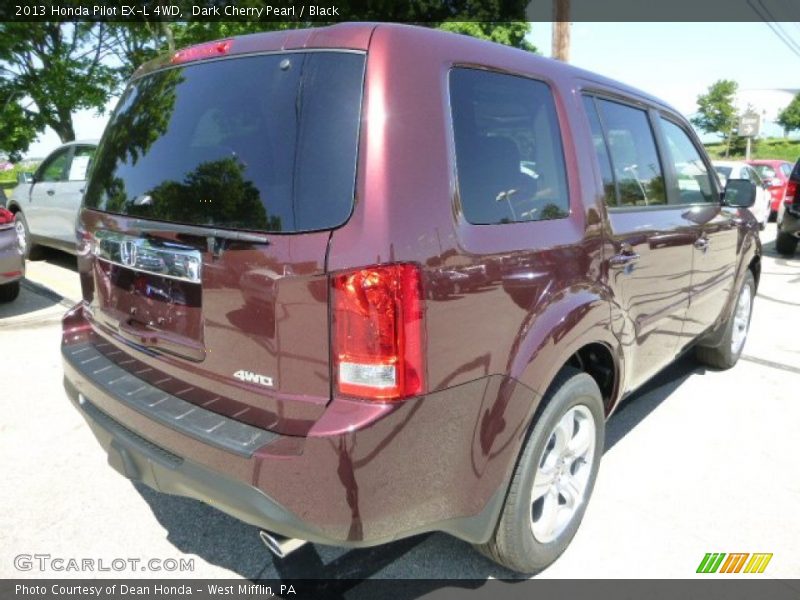 Dark Cherry Pearl / Black 2013 Honda Pilot EX-L 4WD