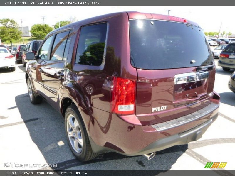 Dark Cherry Pearl / Black 2013 Honda Pilot EX-L 4WD