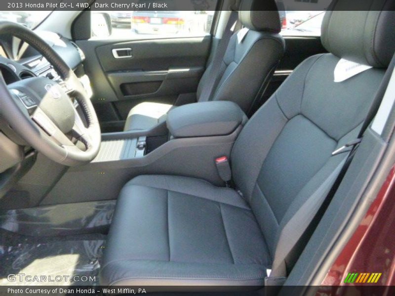 Dark Cherry Pearl / Black 2013 Honda Pilot EX-L 4WD