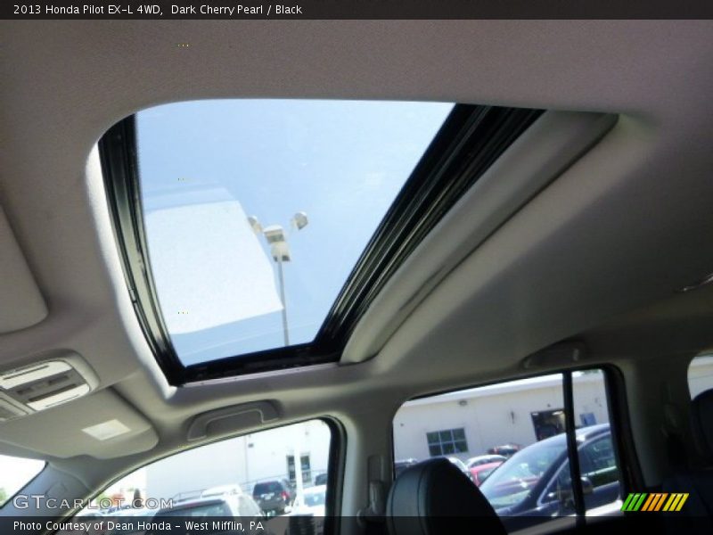 Dark Cherry Pearl / Black 2013 Honda Pilot EX-L 4WD