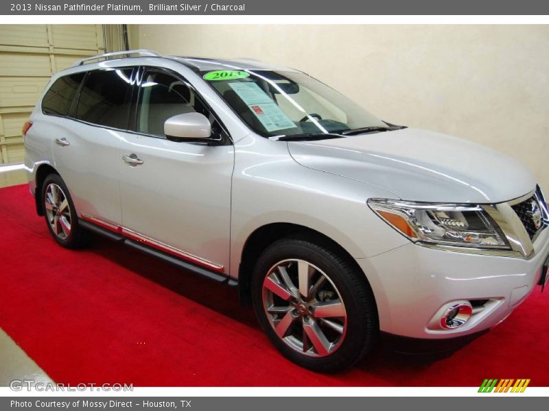 Brilliant Silver / Charcoal 2013 Nissan Pathfinder Platinum