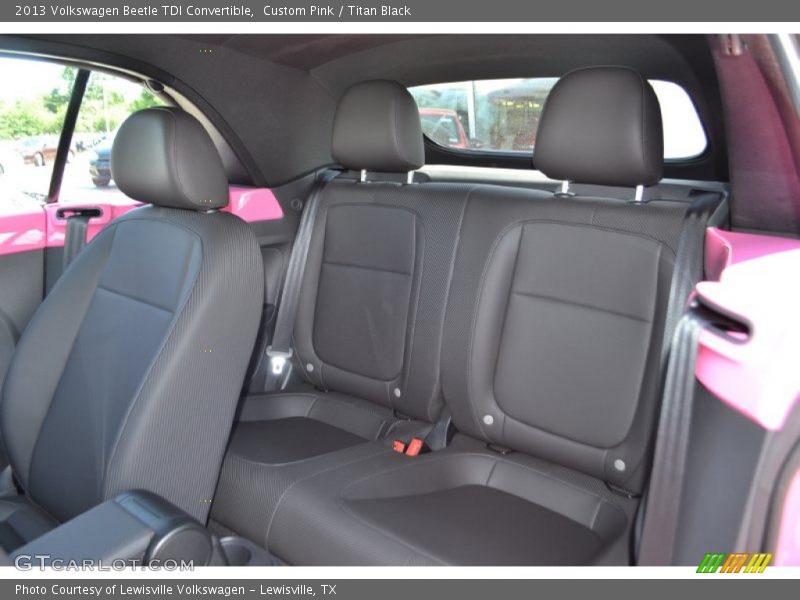 Custom Pink / Titan Black 2013 Volkswagen Beetle TDI Convertible