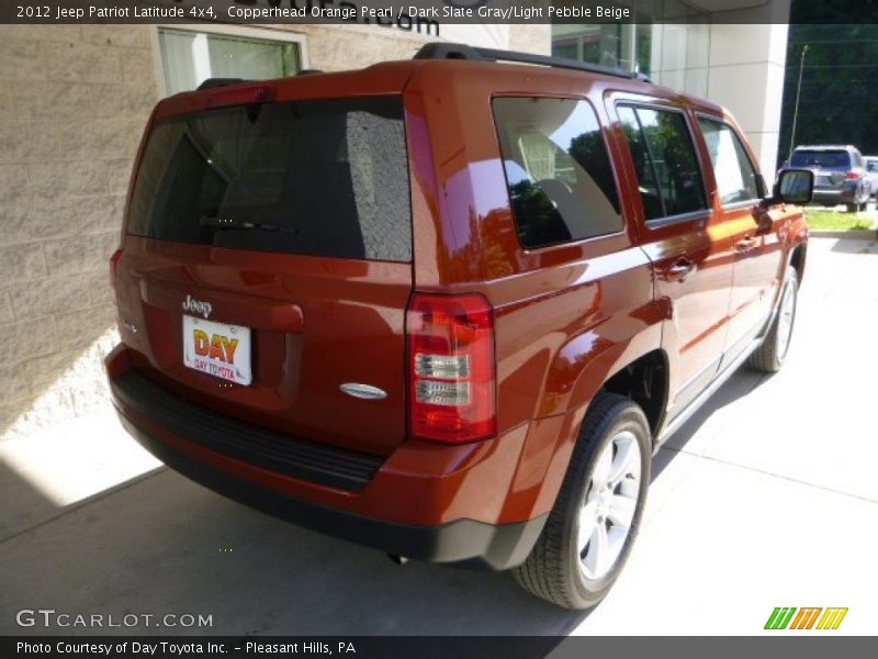 Copperhead Orange Pearl / Dark Slate Gray/Light Pebble Beige 2012 Jeep Patriot Latitude 4x4