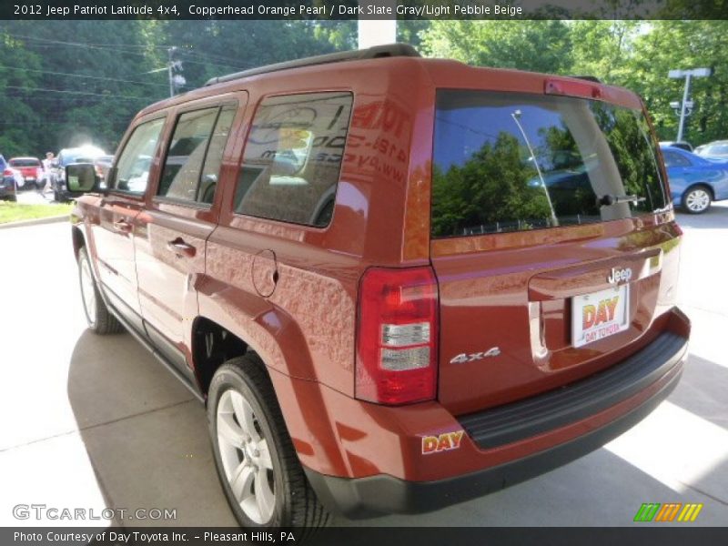 Copperhead Orange Pearl / Dark Slate Gray/Light Pebble Beige 2012 Jeep Patriot Latitude 4x4