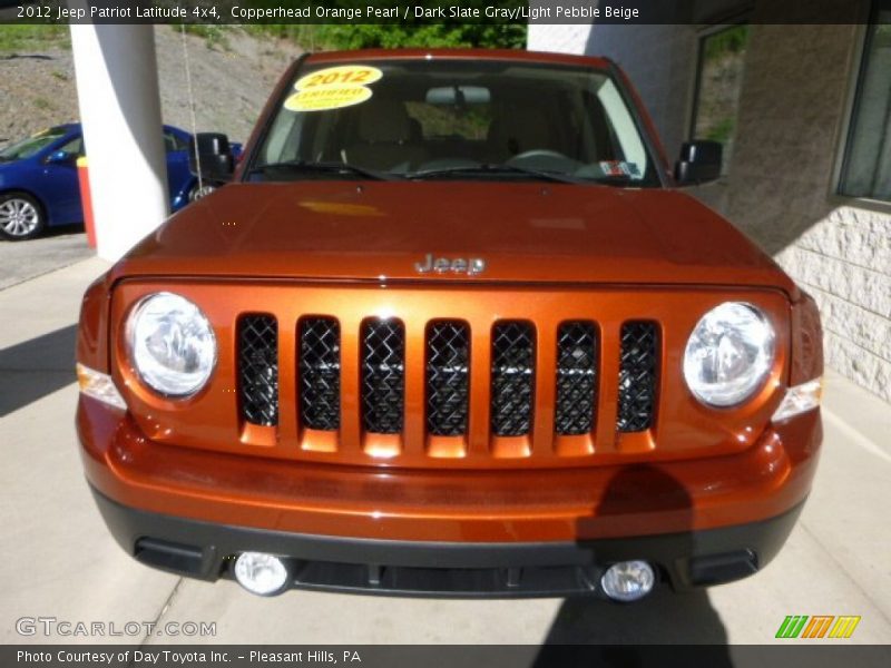Copperhead Orange Pearl / Dark Slate Gray/Light Pebble Beige 2012 Jeep Patriot Latitude 4x4