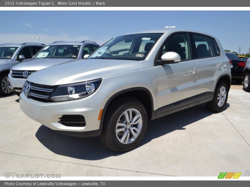 White Gold Metallic / Black 2013 Volkswagen Tiguan S