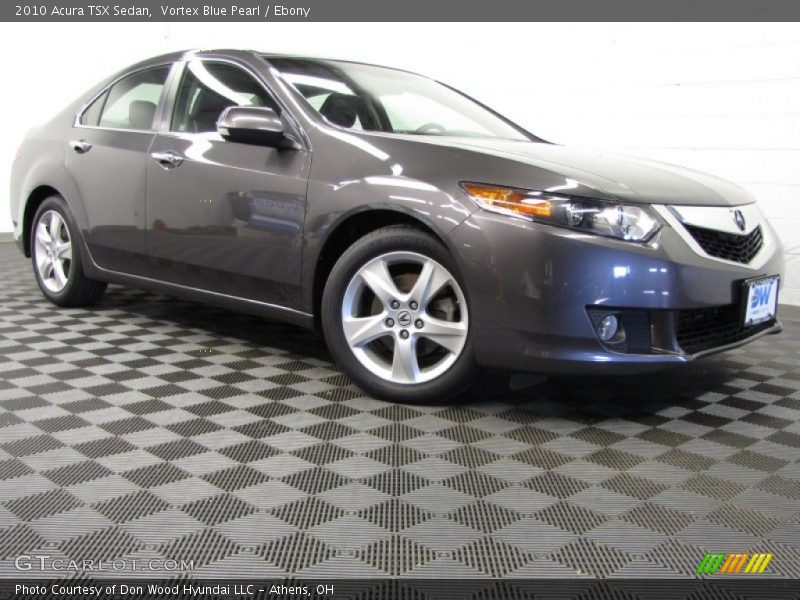 Vortex Blue Pearl / Ebony 2010 Acura TSX Sedan
