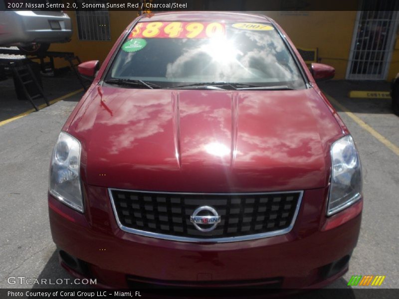 Sonoma Sunset Red / Charcoal/Steel 2007 Nissan Sentra 2.0