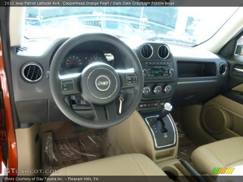 Copperhead Orange Pearl / Dark Slate Gray/Light Pebble Beige 2012 Jeep Patriot Latitude 4x4
