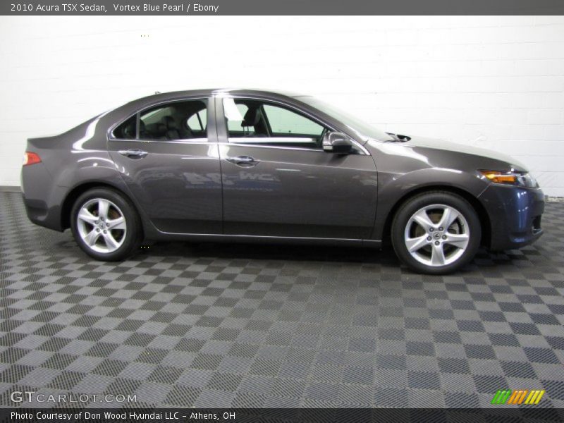 Vortex Blue Pearl / Ebony 2010 Acura TSX Sedan
