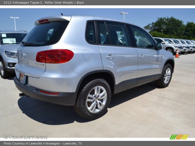 Reflex Silver Metallic / Black 2013 Volkswagen Tiguan S