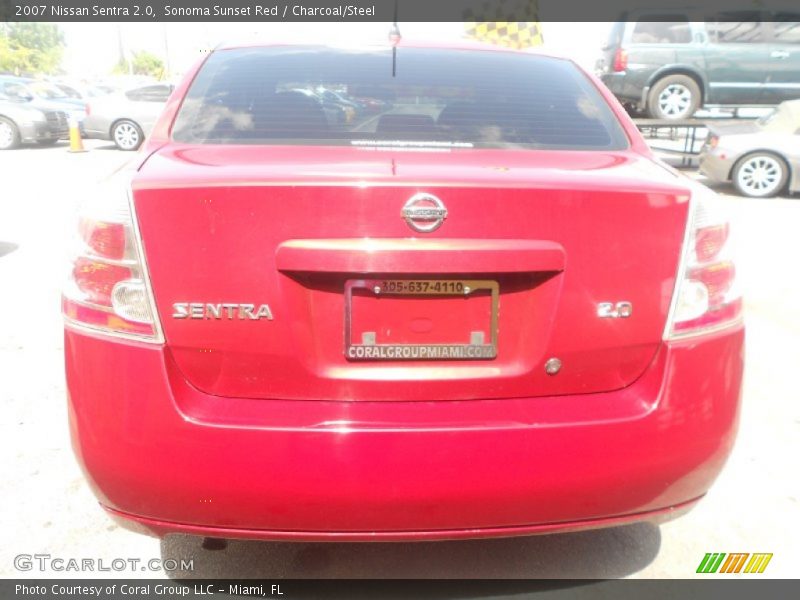 Sonoma Sunset Red / Charcoal/Steel 2007 Nissan Sentra 2.0