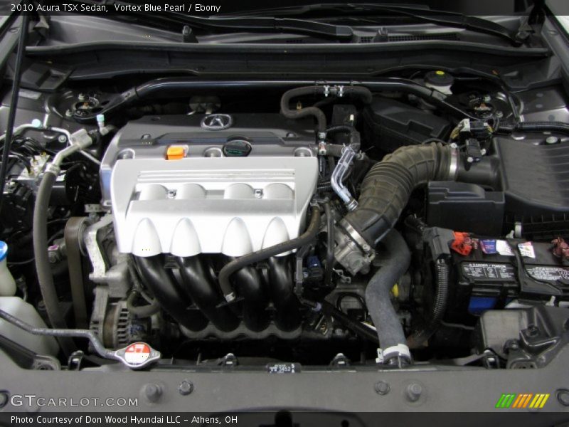 Vortex Blue Pearl / Ebony 2010 Acura TSX Sedan