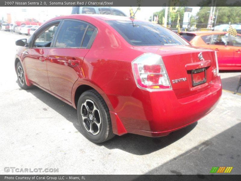 Sonoma Sunset Red / Charcoal/Steel 2007 Nissan Sentra 2.0