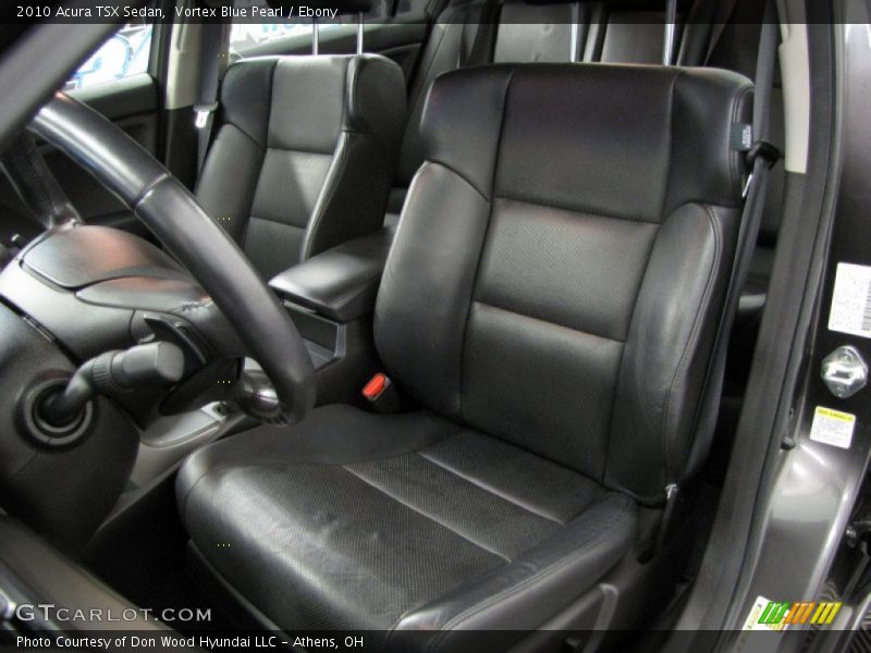 Vortex Blue Pearl / Ebony 2010 Acura TSX Sedan