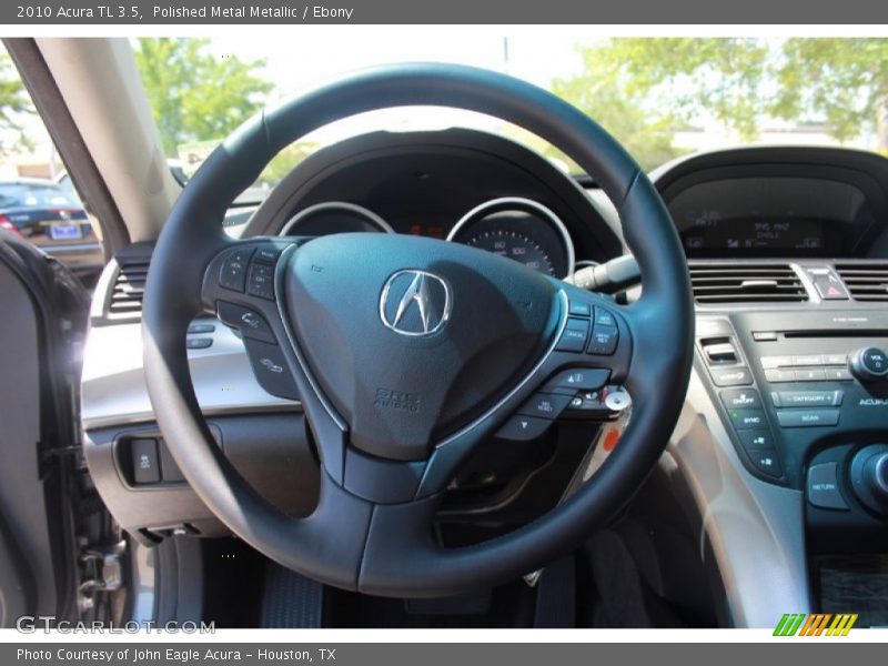 Polished Metal Metallic / Ebony 2010 Acura TL 3.5